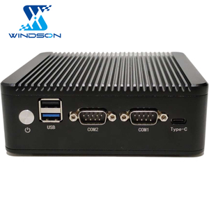 Mini ordenador de escritorio j4125 de aluminio sin ventilador, enrutador Industrial de cliente fino, sistema brother pc, unite desktops - Product Image 1