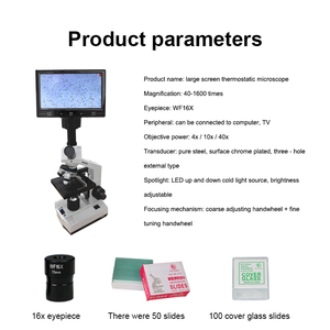 Instrumento de microscopio de laboratorio digital completo Microscopio médico con pantalla LCD grande - Product Image 2