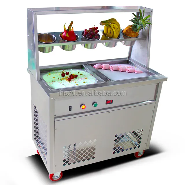 Máquina de Yogurt para uso comercial, máquina de helados fritos, rollo de Yogurt