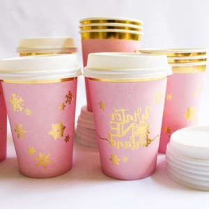 Gradient Color Coffee Cups 12 OZ Ombre Fade Design Leak Proof Compostable Recyclable Perfect for Trendy Caf&eacute;<strong>s</strong> and Chic Takeaway - Product Image 4