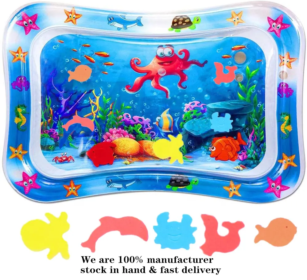 Baby Water Mat 0-3 Years Old Baby Kids Water Play Mat Infants & Toddlers Inflatable Baby Tummy Time premium Play Water Mat