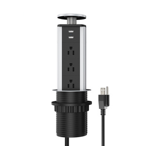 批发带Usb 5合1插座的电源插座桌面升降插座
