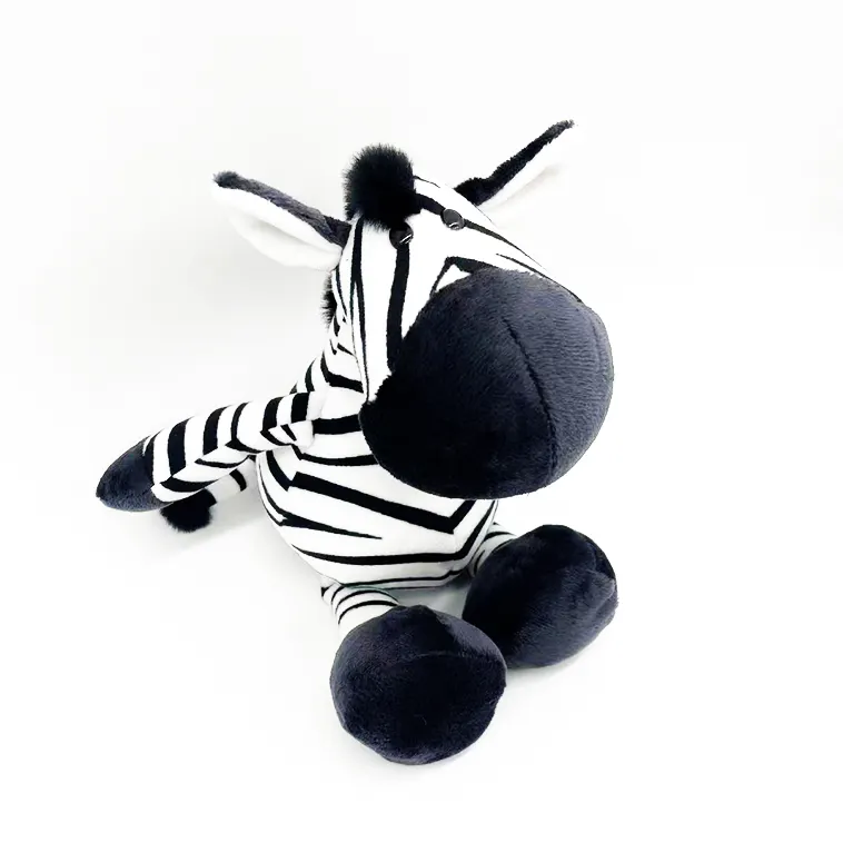 Karikatür özel zebra peluş oyuncak s orman hayvan dolması zebra peluş oyuncak dolması hayvan peluş bebek tatil hediye çocuk yumuşak oyuncaklar