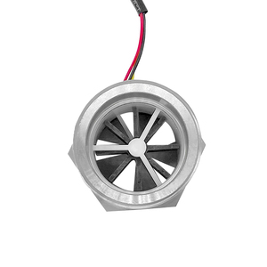 Sensor de flujo de agua de acero inoxidable, salida de sensores de flujo de pulso de 3 cables para equipos de tratamiento de agua, Sensor de flujo de agua