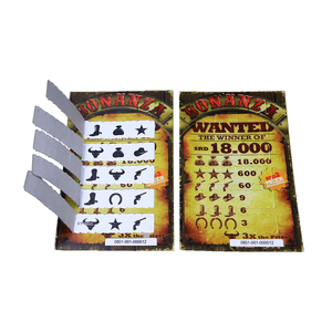 Creative Pull Ticke Cards Designs Digital Printing Open Win Prize Card Hot Selling Thematic Design Pull Tab Tickets - Product Image 1
