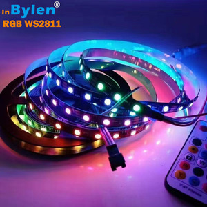 โรงงาน ws 2811 5050 rgb แถบไฟ led กันน้ํา IP20 IP65 IP67 12V 24V 60LED rgbic แถบไฟ led - Product Image 4