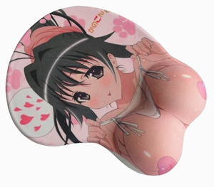 Anime Game Cartoon Girl Silicone Big Breast Bottom Gel Filled Wrist Rest Mouse Pads Custom Printing Maus <strong>Mat</strong> - Product Image 4