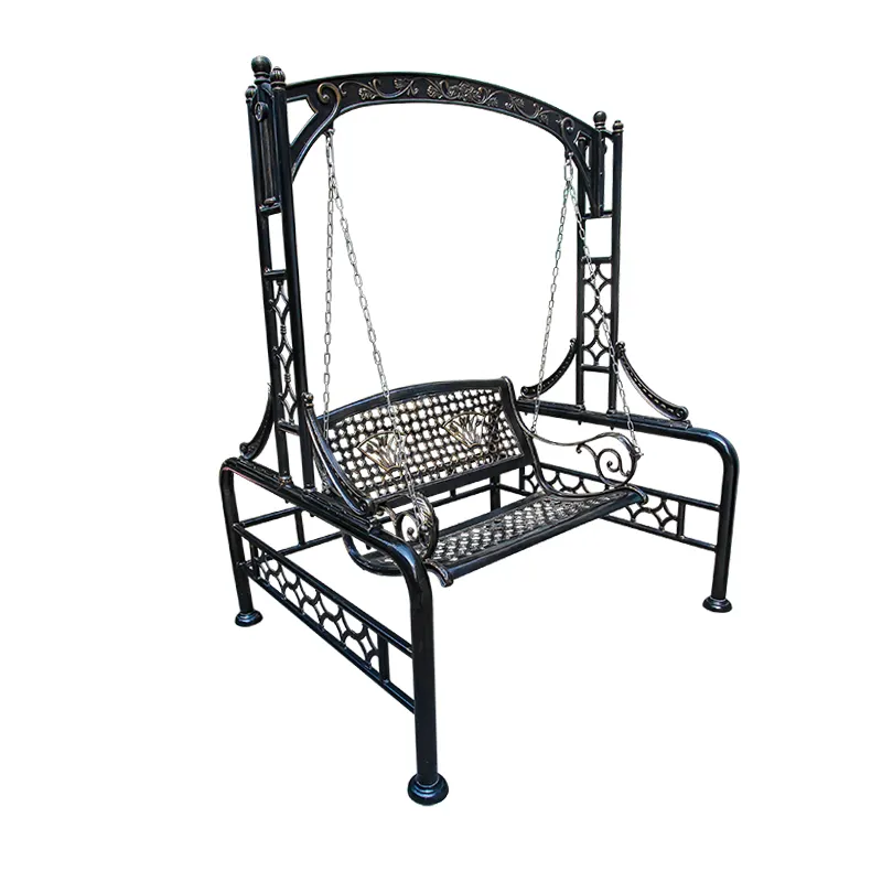 Swing Outdoor Chairlift Binnenplaats Tuin Cradle Home Indoor Dubbele Hangmat Terras Gegoten Aluminium Swing