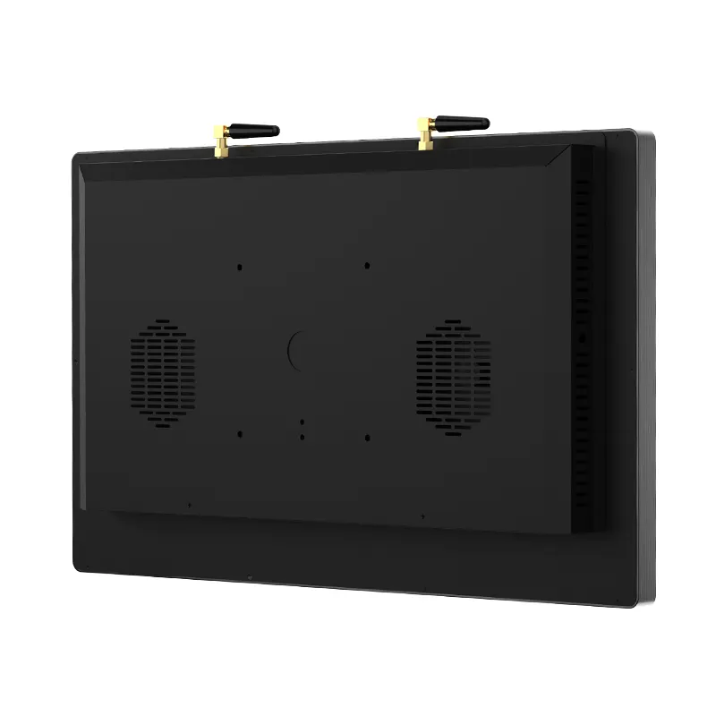 Komputer industri fanless J1900 17 inci, tablet PC komputer semua dalam satu Quad core dengan fungsi NFC Port RJ45 tanpa kipas