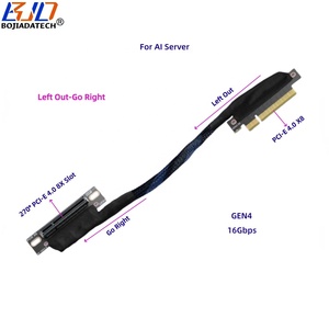 270 độ đảo ngược PCIe PCI-E 4.0 8x khe cắm để X8 gen4 Card đồ họa GPU Riser cáp mở rộng 0.3M 0.4m 0.5M cho ai máy chủ - Product Image 1