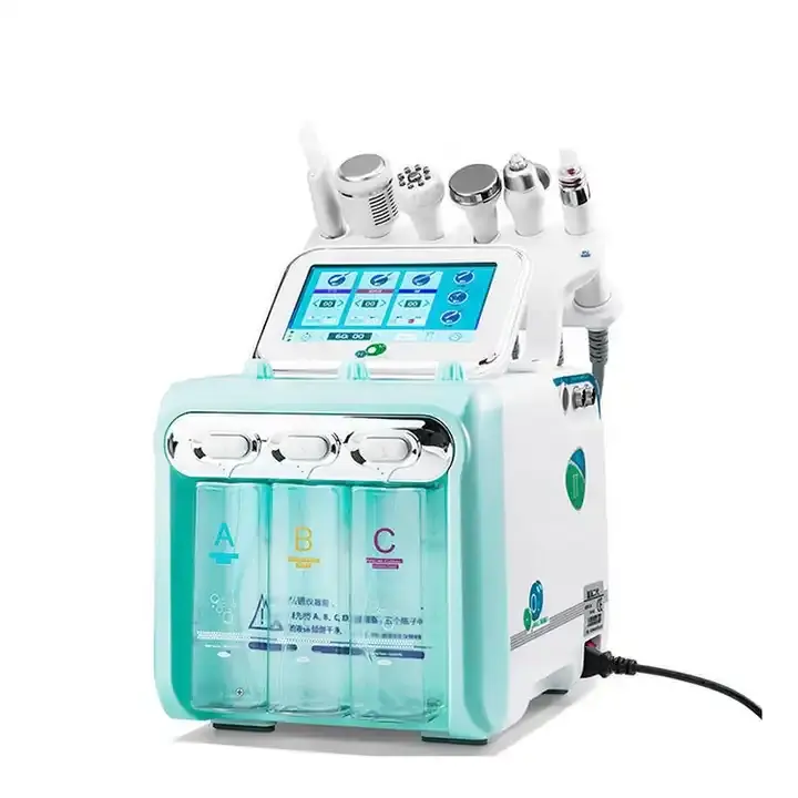Profesyonel 6 1 cilt analizi küçük kabarcık hidrojen oksijen kabarcıkları küçük kabarcık makinesi yüz temizleme makinesi