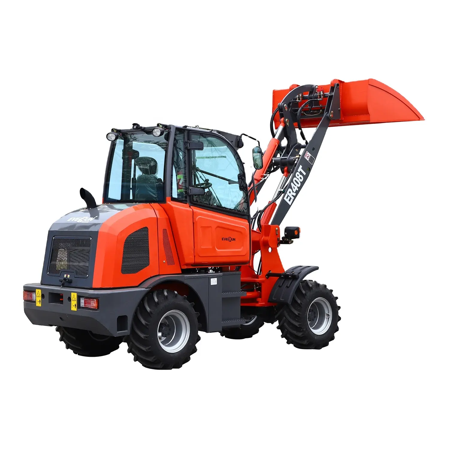 Everun ER408T 800KG mini carregadeira de rodas tamanho pequeno diesel articulado payloader preço carregador compacto