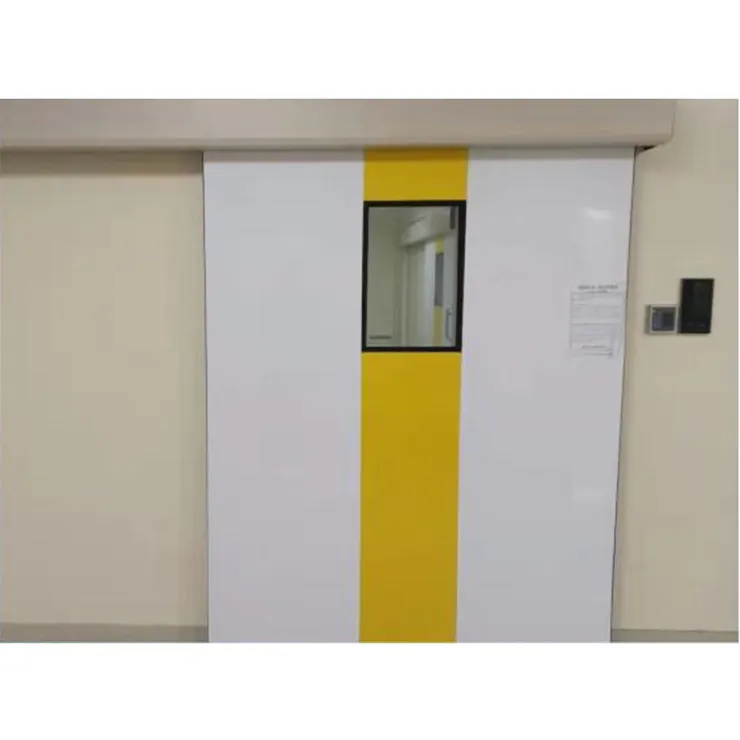 Puerta corredera automática hermética de aluminio para sala de operaciones de hospital