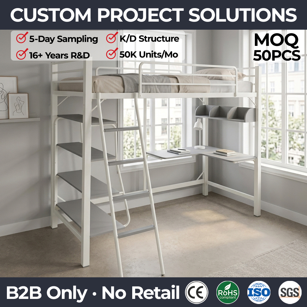 Station de loft douce Scandi White & Ash