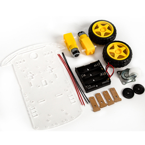 Robot intelligente Robot 2WD Kit telaio del motore di monitoraggio telecomando due ruote motrici a tre ruote parti della ruota universale - Product Image 6