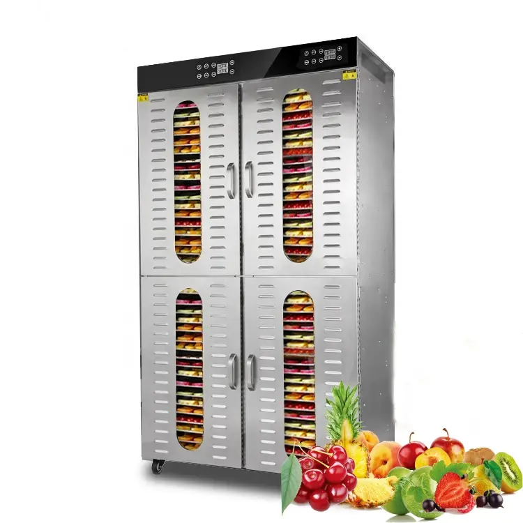Máquina deshidratadora de frutas y alimentos de carne industrial comercial de 80 y 96 capas