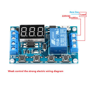 Modulo relè SLS in miniatura interruttore di attivazione luce LED indicatore digitale temporizzazione circuito Timer 10A capacità DC 5V 12V 24V sigillato - Product Image 6