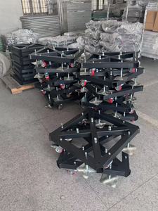 Kare veya üçgen aydınlatma ekranı için hareketli taban ile taşınabilir alüminyum alaşımlı kafes tüv sertifikalı - Product Image 4
