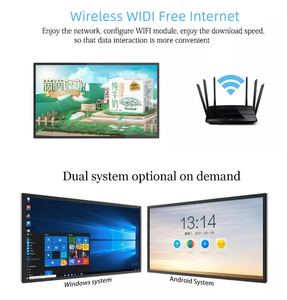 ไวท์บอร์ดอิเล็กทรอนิกส์ระบบดิจิทัลอัจฉริยะแผงแบนแบบมัลติทัชขนาด65นิ้วสำหรับห้องประชุม - Product Image 6