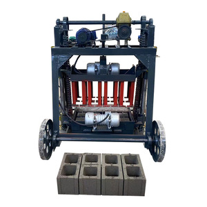 Em estoque tijolo vermelho automático cheio que faz a máquina máquina moldando do tijolo industrial