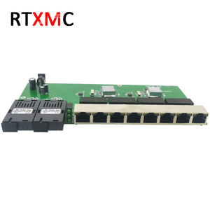 10/1001000M Gigabit-Ethernet-Switch Glasfaser-Medien konverter Switch Single Mode 8-Port RJ45 UTP und 2 SC-Platine PCBA 1.25G - Product Image 2
