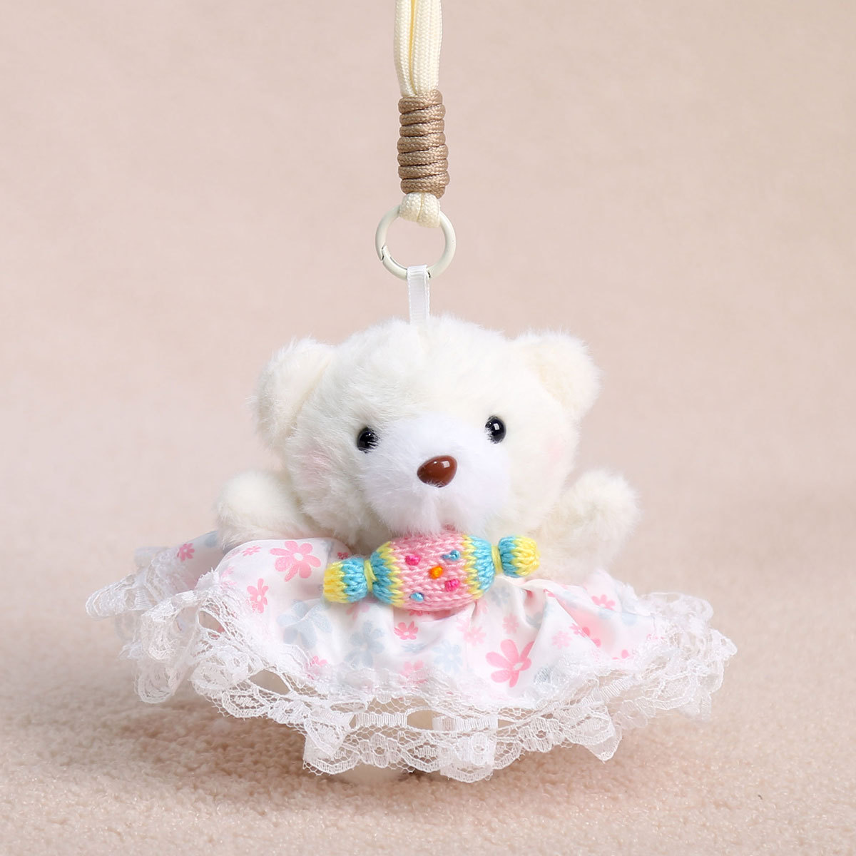 Flower skirt candy bear white-14cm 52g