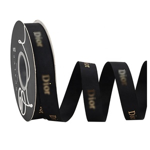 制造商设计师定制色带卷单面加密缎带批发。 - Product Image 1
