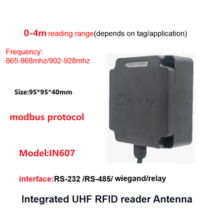 1-4 M de largo alcance RFID Modbus lector integrado 3dbi antena RS232 RS485 TCPIP UHF RFID lector para Control de acceso/estacionamiento - Product Image 5
