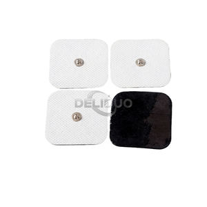 Tùy Chỉnh Electrodosd <span class=keywords><strong>Pad</strong></span> Massage Tự Dính Hàng chục <span class=keywords><strong>Pad</strong></span> Nút Hàng chục 5x5 Cm Điện Cực Miếng Đệm Thay Thế Electrotherapy Dính Vá - Product Image 1