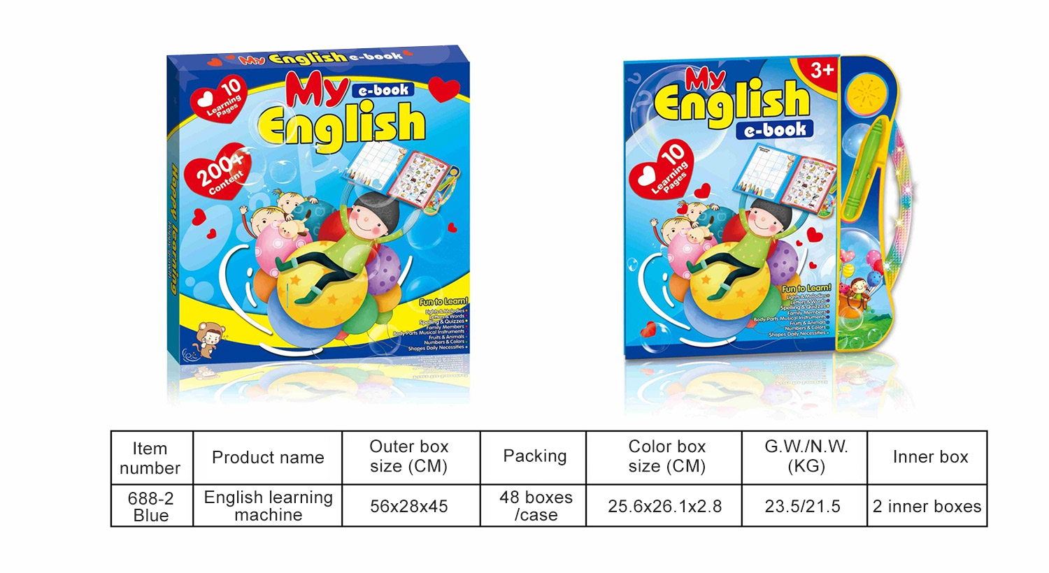 688-2 Version bleu-anglais -boîte de couleur