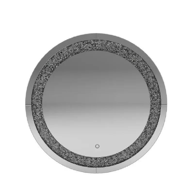 مرآة حائط ماسية مطحنة من taiye للبيع بالجملة، مرآة حائط دائرية بشكل ديكور لغرفة المعيشة