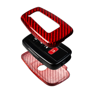 ปลอกหุ้มกุญแจไฟเบอร์กลาสแท้ที่ใช้ได้กับ Toyota Camry RAV4 Camry Highlander Corolla Avalon C-HR Prius GT86 Smart Key - Product Image 3