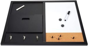 Trung Tâm Nhắn Tin & Giá Treo Tường, Với Bảng Trắng, Bảng Phấn, Máy Phân Loại Thư, Bảng Nút Chai, Móc Chìa Khóa & Nam Châm - Product Image 2