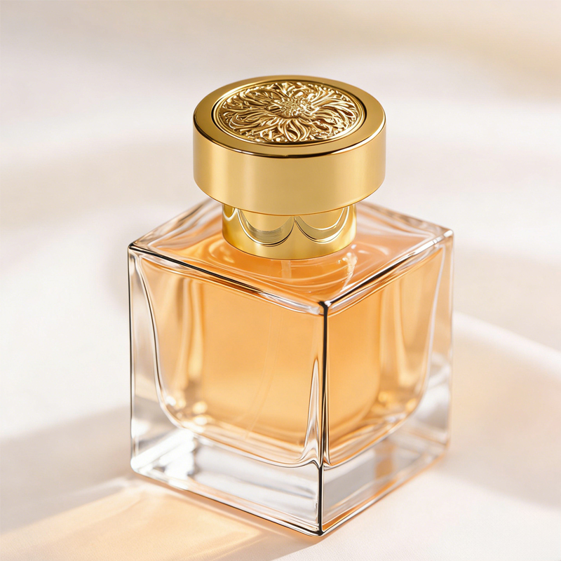 Bouteille en verre transparent