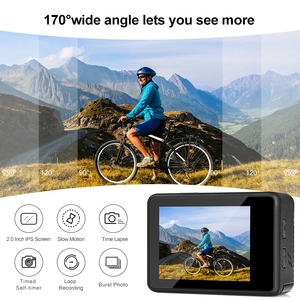 G9Pro Action <strong>Camera</strong> 4K 60FPS 24MP 2.0 Touch LCD EIS Dual Screen Wi-Fi 170D Waterproof Remote Control 4X Zoom Go Sports Pro Cam - Product Image 2