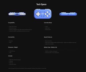 8Bitdo Micro Bluetooth Gamepad Pocket-sized Mini Controller for Switch, Android,iOS,and <strong>Raspberry</strong> <strong>Pi</strong> Supports <strong>Keyboard</strong> Mode - Product Image 3