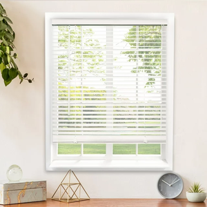 Cortinas de madeira elétricas/manual/sem fio personalizadas para <span class=keywords><strong>Windows</strong></span> Cortinas de madeira brancas