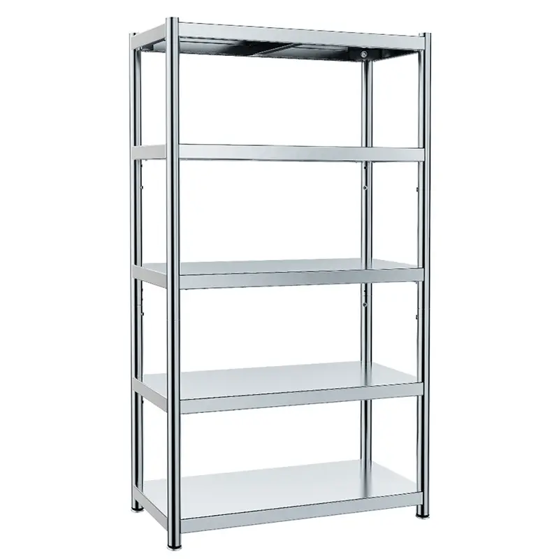 5-de acero inoxidable estantería de cocina Baker Rack carro para cocina de acero inoxidable Multi-propósito organizador Rack