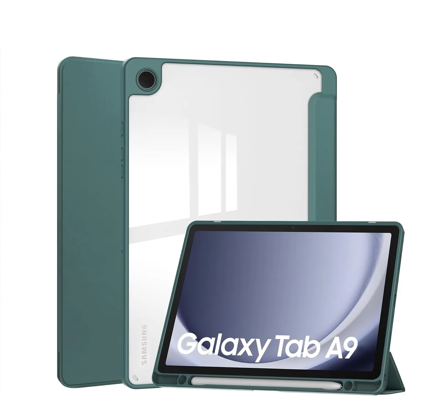 Cover antiurto trasparente con guscio posteriore custodia morbida ad angolo per Samsung galaxy tab A9 da 8.7 pollici SM-S115 SM-X110