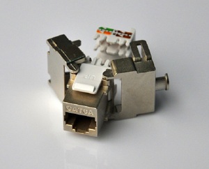 XXD Cat6a Keystone Jack No Crimping Tools Required Rj45 Keystone Jack for <strong>Patch</strong> <strong>Panel</strong>