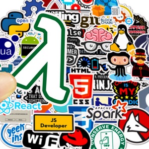 50 Pcs/bag Programmer Software <strong>Programming</strong> Language Stickers