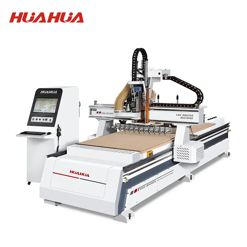 Roteador de madeira 4 * 8ft cnc, máquina de trabalho em madeira 4 eixos 1325 atc cnc roteador de madeira para mdf corte de móveis de madeira porta