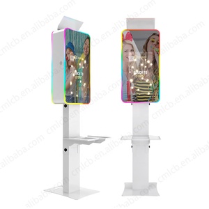 CHIMEE 21.5 Inch LCD Touch Monitor Mirror Selfie Photo Booth with LED Flash Light RGB Light Camera Printer Adapted for Event - Product Image 6
