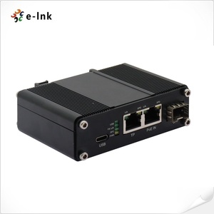 Adaptador Ethernet de interfaz híbrida Mini 3 puertos 10/100/1000T + 1 puerto 100/1000X SFP con función de divisor PD y PoE - Product Image 6