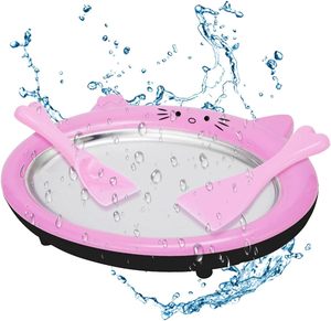 เครื่องทำไอศกรีมโรลน่ารัก ถาดทำไอศกรีมกลมอเนกประสงค์ จานทำอาหารเย็นหวานทอด ทำซอฟต์เสิร์ฟและน้ำแข็งปั่น - Product Image 2