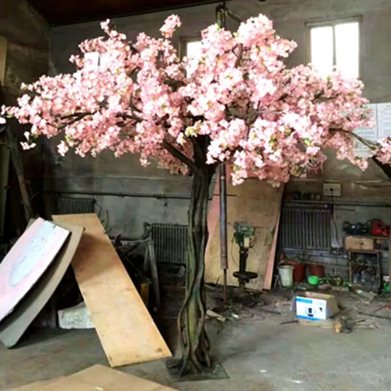 En gros Nouveau design Décoration De Mariage plantes artificielles sakura fleur arbre grands arbres artificiels fleurs de cerisier arbre