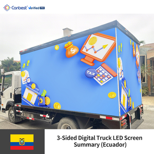 Canbest Fo P6 <span class=keywords><strong>6</strong></span>.67Mm 3840X1920Mm 12.59Ftx6.29Ftモバイルデジタル広告トラックボックス<span class=keywords><strong>Led</strong></span>ビルボードディスプレイ画面エクアドル - Product Image 6