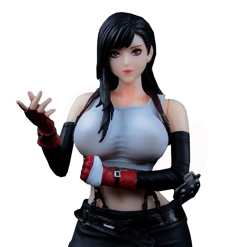 Giocattoli in resina PVC azione e giocattolo di alta qualità 32cm bella ragazza in piedi postura tifa lockhart anime figure fantasia finale VII