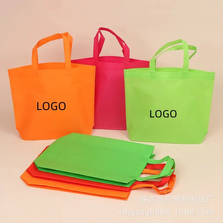 Дешевые сумки-тоут с индивидуальным принтом, пригодные для вторичной переработки ткани, экологически чистые многоразовые нетканые сумки для покупок с бревном