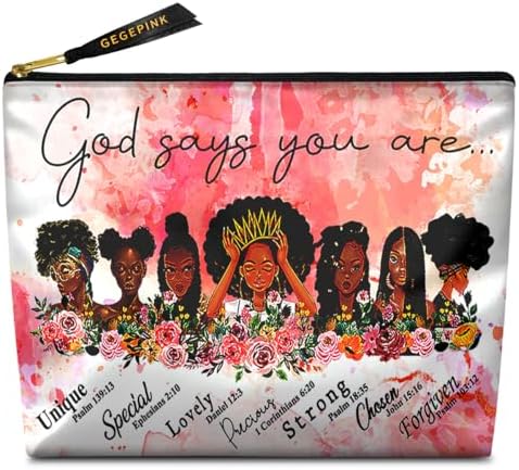 African american afro-makeup bags
